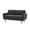 DARK GREY, variant on Leumius 65" Modern 2-Seater Sofa Upholstered Loveseat Sofa Couch with olid Wood Legs for Living Room,Apartment,Bedroom,Black