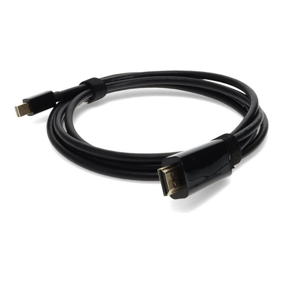 Startech 6 ft Mini DisplayPort to HDMI Cable - M/M - HDMI Male Digital Audio/Video - DisplayPort Male Digital Audio/Video - 6ft - Black