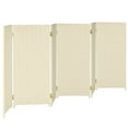 thumbnail image 4 of Red Lantern 3 ft. Short Woven Fiber Folding Screen - Cream - 6 Panel, 4 of 7
