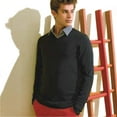 thumbnail image 2 of Asquith & Fox Mens Cotton Rich V-Neck Sweater, 2 of 4
