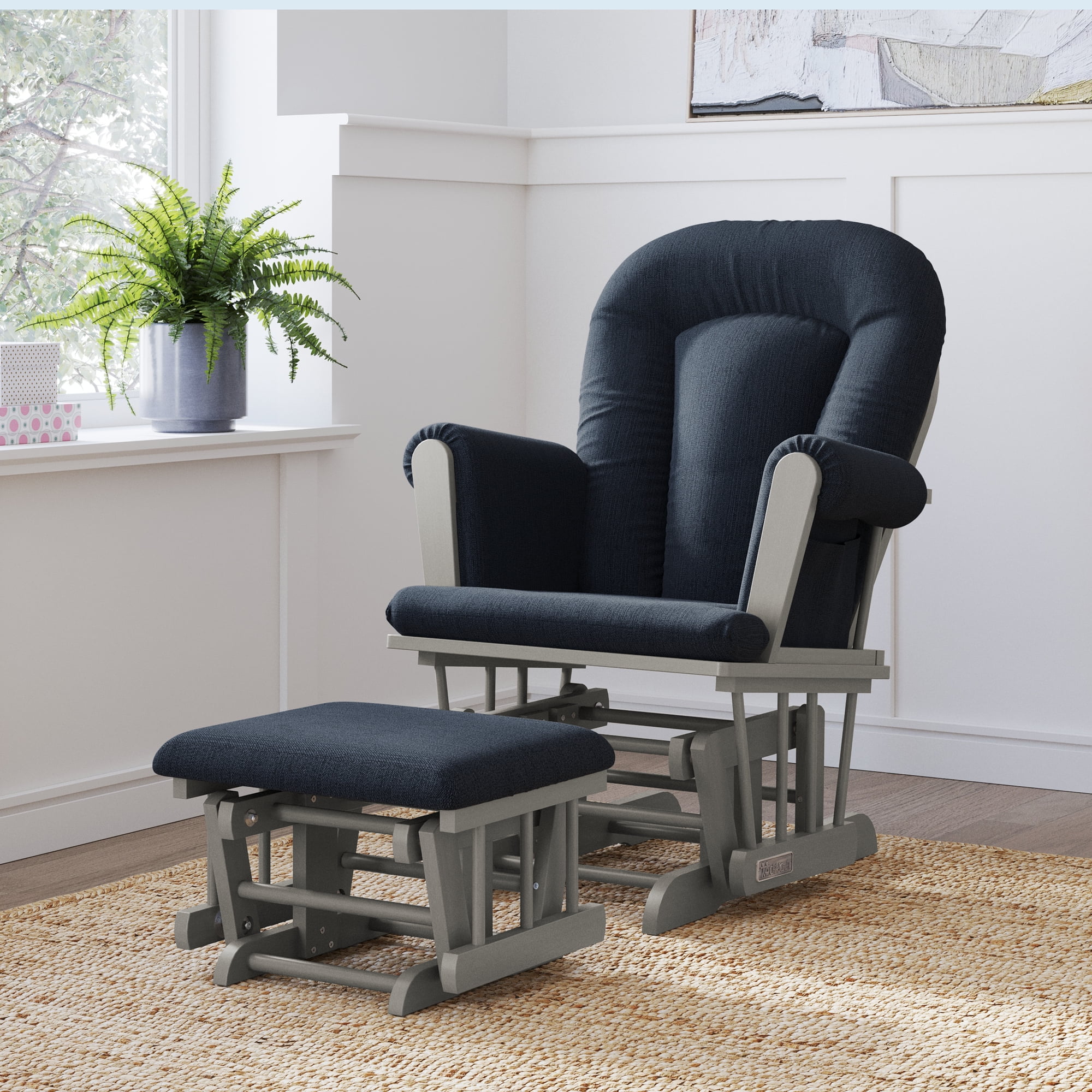 Childcare glider and discount ottoman