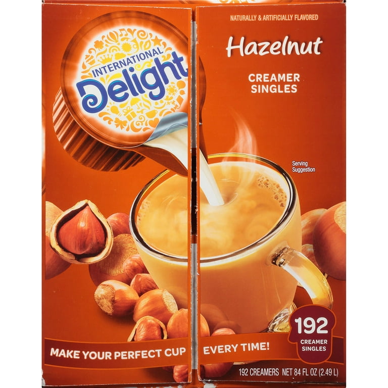 International Delight Hazelnut Coffee Creamer Singles, 192 ct