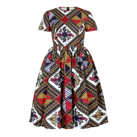 

Womens Dresses Summer Breathable Comfortable Skirt Printed Women s Short Sleeve Dress Casual