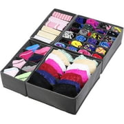 Simple Houseware Closet Underwear Organizer Drawer Divider 4 Set