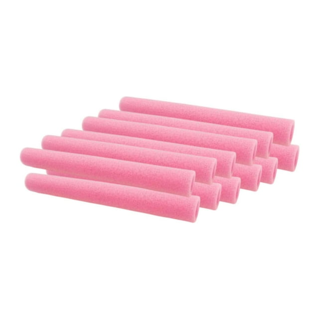 12 piezas Mangas de espuma de trampolín Partes protectoras Piezas de 40 cm Protección de trampolín portátiles Cubiertas de postes de trampolín Rosa