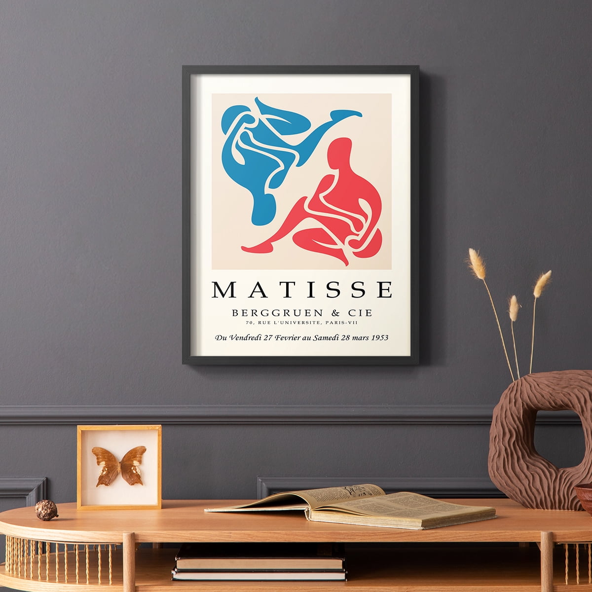 Matisse CCCXXXVI in Black Solid Wood 8 x 10 Framed Print