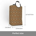 thumbnail image 3 of DouZhe 50L Rectangular Laundry Basket, Brown Mason Masonic Symbol Prints Waterproof Foldable Laundry Hamper with Aluminum Handles, 3 of 6