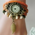 thumbnail image 1 of Pulseras para mujeres, regalos para mujeres, mujeres, niños, pulsera de cuero con colgante de hoja, reloj o el reloj, 1 of 2