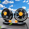 thumbnail image 1 of Ventilador Ventilación Automática Doble Cabeza 2 Velocidad Viento para El Tablero Viento para El Automóvil (24 V), 1 of 8