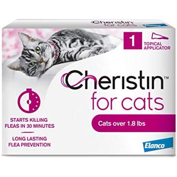 Cheristin for Cats Topical Flea Prevention Starts Killing Fleas in 30