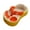 Orange, variant on Ybomd,Cute Ceramic French Fries Bowl,Mini Creative Flops Plate,Novelty Ceramic Bowl Shaped Like French Fries for Fun Snack Serving.