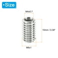 thumbnail image 2 of Unique Bargains Adaptateurs de Filetage Manchon Réducteur Écrou 20 Pcs M6x1 Mâle à M4x0.7 Femelle Réparation Insert Écrou 10mm, 2 of 7