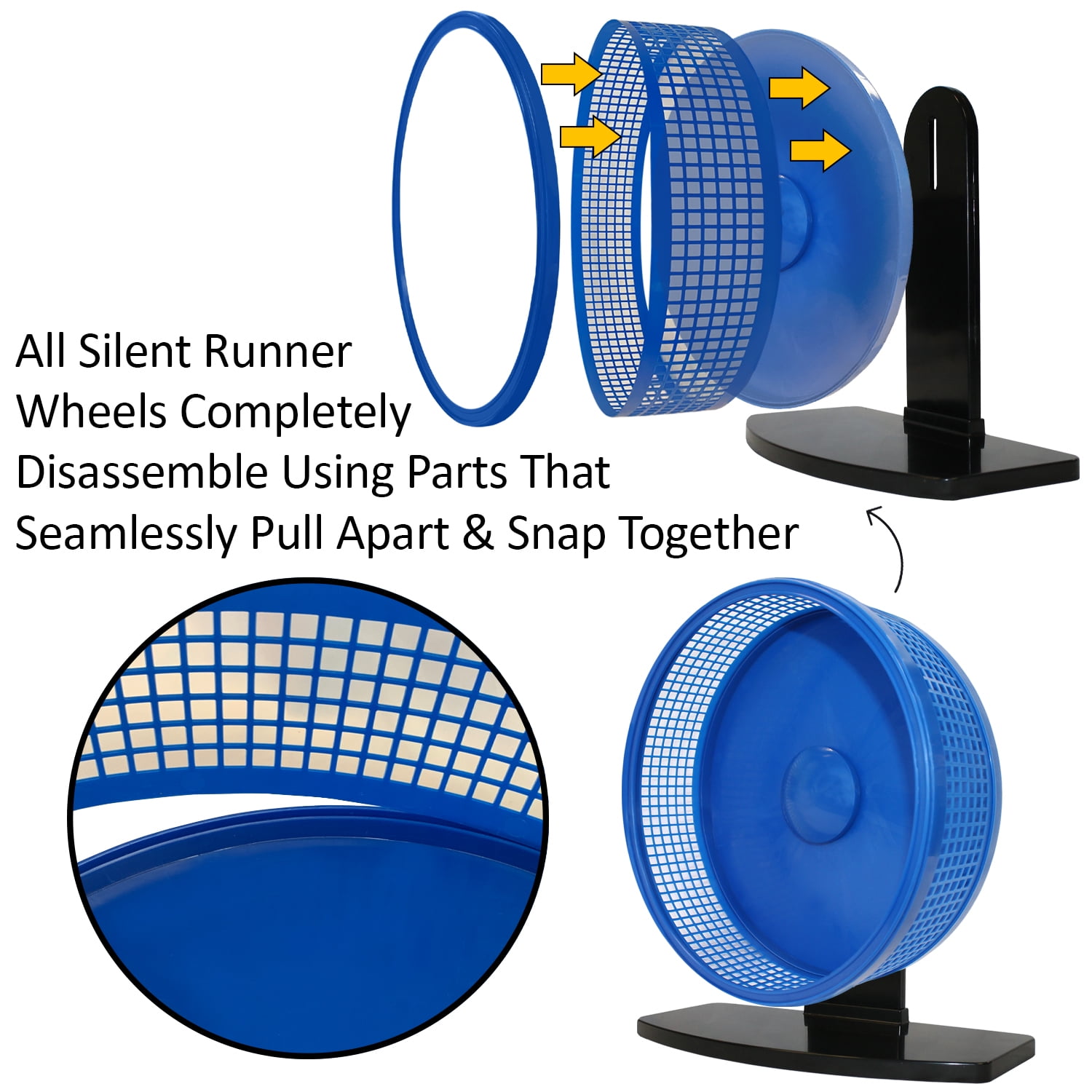 Exotic Nutrition Silent Runner Pro - Blue with Stand