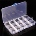 thumbnail image 1 of Transparent Plastic Fishing Tackle Box Waterproof Fishing Hooks Lures Baits Storage Case Container, 1 of 7