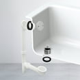 thumbnail image 2 of Westbrass 594244-26 14" White Poly Bath Overflow Assembly with Twist & Close Drain and 2-Hole Faceplate, Polished Chrome, 2 of 14