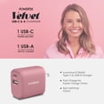thumbnail image 5 of Velvet USB C Wall Charger Block 20W PD, Liquipel Powertek Type C Fast Charging Cube, Phone Wall Power Adapter with Foldable Plug, Compatible with iPhone, iPad, iWatch, Galaxy, Android, Pixel, Tablet, 5 of 7