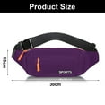 thumbnail image 2 of Business cashier waist bag outdoor fitness running mobile phone messenger bag - purple, 2 of 5
