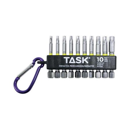 Task Tools T67925 Torx Impact Hex Power Bit, Steel, 10