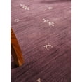 thumbnail image 6 of Rugsotic Carpets Handmade Rugs Hand Knotted Loom Square 8'x8' Purple Wool for Indoor Use, 6 of 14