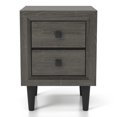 thumbnail image 1 of Furniture of America Seven Wood Nightstand with 2-Drawer, Gray, 1 of 6