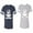 Men Navy / Women Heather, variant on Forever Together Matching Couple Cotton Jerseys (Men Navy / Women Black) (Men S / Women S)