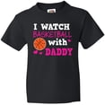 thumbnail image 3 of Inktastic I Watch Basketball with Daddy Youth T-Shirt, 3 of 5