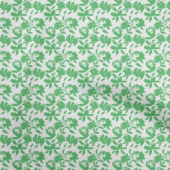 oneOone Velvet Light Green Fabric Floral Quilting Supplies Print Sewing Fabric By The Yard 58 Inch Wide