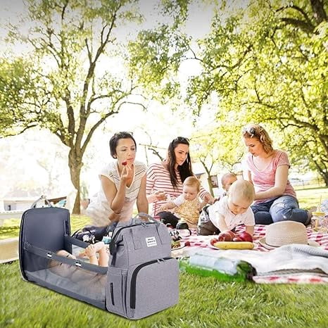 Baby Diaper Bags with Changing Station, Diaper Bag Backpack for Moms Dads with USB Charging Port, Baby Shower Gifts, Large Capacity diaper backpack