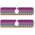 thumbnail image 2 of 2 Pack Faucet Mat Splash Guard for Kitchen Sink,Rainbow Ikat Geometric Print 30x5 Inch Super Absorbent Microfiber Sink Protector Mat, Kitchen Sink Mat Machine Washable Kitchen Sink Accessories, 2 of 7