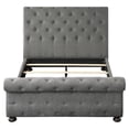 thumbnail image 4 of Lexicon Crofton Traditional Chenille Eastern King Upholstery Bed in Dark Gray, 4 of 8