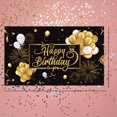 thumbnail image 7 of Birthday Banner Backdrop Decoration Large Black Gold Party Sign Poster Photo Booth for Men Women 30th 40th 50th 60th 70th 80th Party 70.8 x 45 inch, 7 of 7
