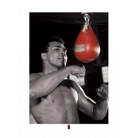 Muhammad Ali Red Speed Bag Boxing Sports Action Champ Photo Poster - 24x32 (Muhammad Ali Best Photos)