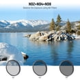 thumbnail image 2 of Kit de filtros de lentes Neewer de 52 mm UV CPL FLD ND2 ND4 ND8 con capucha, 2 of 9