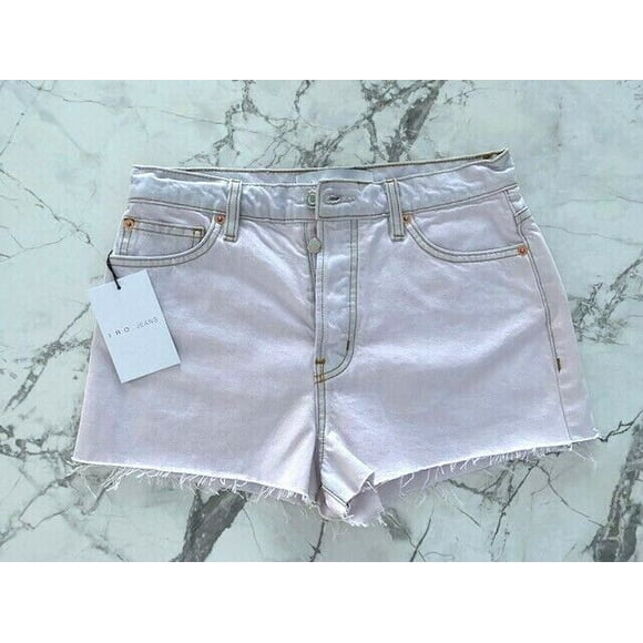 IRO JEANS Denim Button Fly Cut Offs Light Pink ( 25 )
