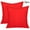 Red, variant on 2Pcs Decorative Solid Color Throw Pillow Simple Square Covers Cushion Case Indoor Living Room Outdoor Garden Shell Pillow Case for Car Sofa Bed Couch