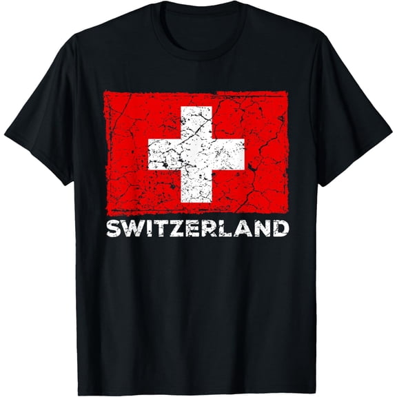Swiss Flag Switzerland National Flag Vintage T-Shirt