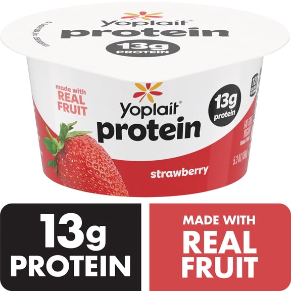 Yoplait 13g Protein Yogurt Cup, Strawberry, 5.3 oz
