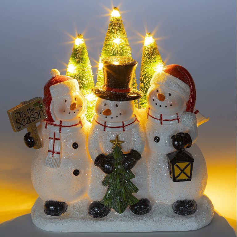 VP Home TIS The Season Snowman Christmas Trio LED Holiday, Multicolor TIS The Season Trio