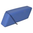 thumbnail image 2 of Triangle Pencil Case, Large Capacity Silicone Foldable Standing Pencil Pouch, Portable Vertical Desk Organizer for School Office Makeup (Blue), 2 of 7