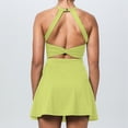 thumbnail image 4 of Women's Fashion Solid Casual Sleeveless Tennis Two Fake Dresses Scandal Proof Dress, 4 of 5