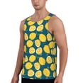 thumbnail image 2 of Gaeub Lemon Men's Athletic Tank Top, Workout Sleeveless Shirts, Running Tank Tops for Gym, Running, Training - Large, 2 of 9