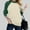Green, variant on Women's Casual Round Neck With Shoulder Matching Color Long Sleeve T Shirt Raglan T Shirt Women Womens Long Tee Shirt Women Top Exercise Wear Tee Shirt Running Tee Shirts Women Womens Shirts Casual