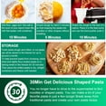 thumbnail image 5 of 6-Piece Pasta Attachment for Kitchenaid Stand Mixer, Home made Pasta Press Attachment with 2 Feed Port, Heavy Duty, Dishwasher Safe, Easy Clean, 5 of 8
