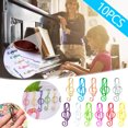 thumbnail image 3 of Funny Office Supplies,Music Multicoloured Metal Paper Clips Color Note Paper Clip Creative Paper Clip Special-Shaped Paper Clip Office Supplies Paper Clip, 3 of 8