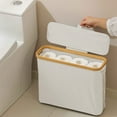 thumbnail image 1 of Birdeem Rangement pour Papier Toilette, Rangement Transparent pour Rouleau de Papier Toilette, Panier de Rangement Antidérapant avec Couvercle, 1 of 6