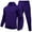 Purple, variant on Innerwin Tracksuit Set Solid Color Men Sweatsuit Sports Hooded Athletic 2 Piece Jogging Suits Red S
