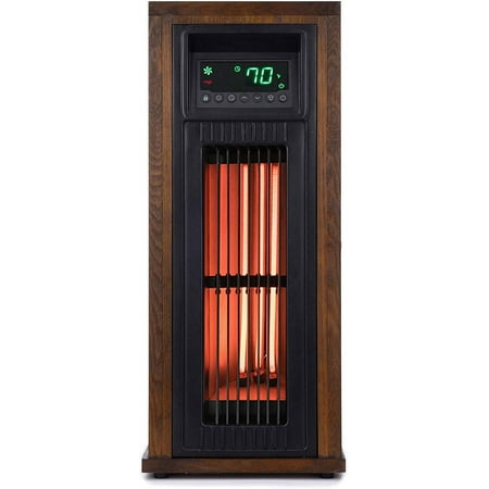 Lifesmart - 23 Inch Tower Heater with Oscillation - Brown