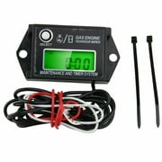 Digital Tach Tachometer Hour Meter for 2 & 4 Stroke Spark Small Gas Engines Motors