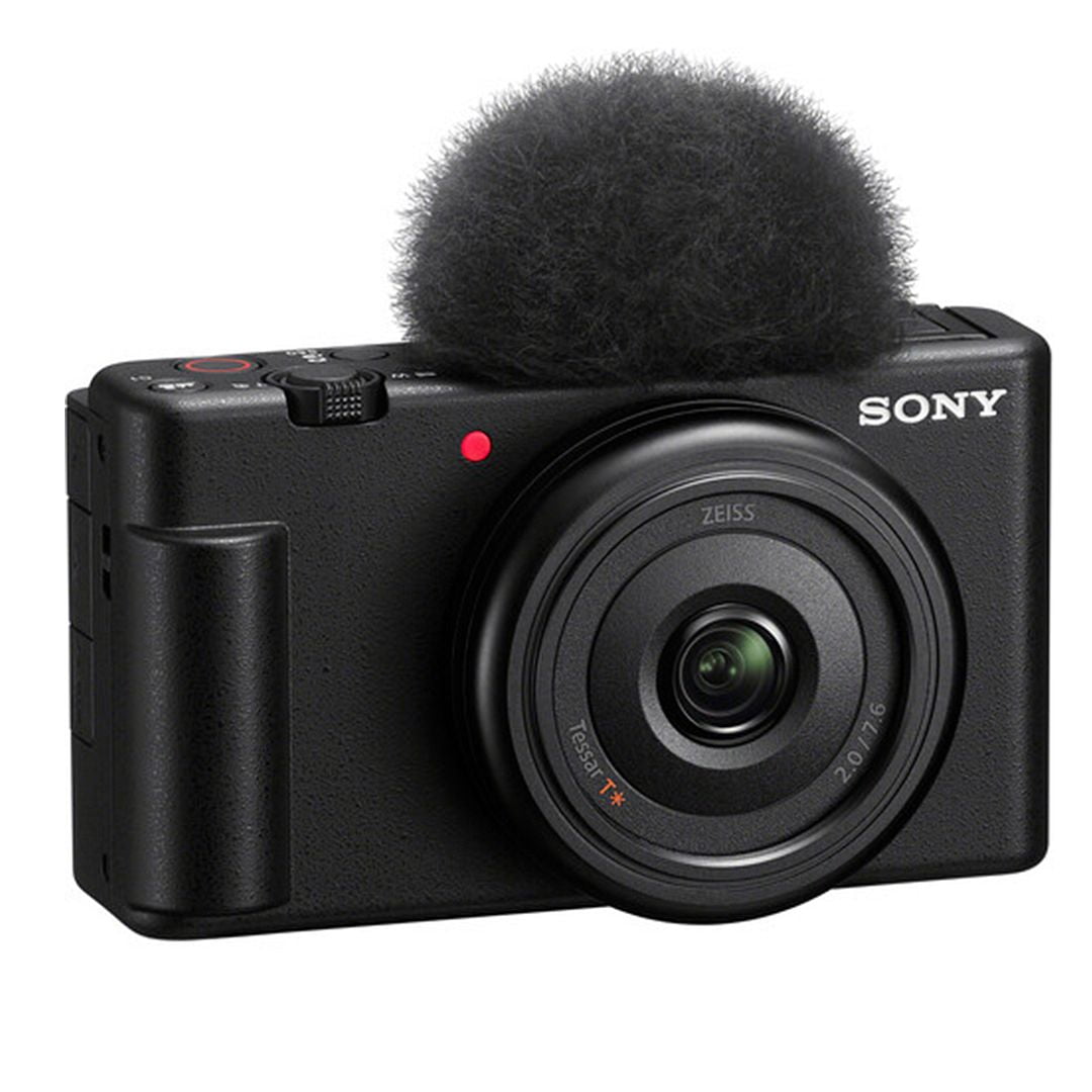 Sony ZV-1F Camera (Black) Vlogging with 64GB Memory Card + Tripod + SV Premium Accessory Bundle (International Version)