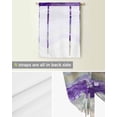 thumbnail image 5 of Purple Coastal Tie Up Curtains for Kitchen Bathroom Bedroom Windows 45 Inch Length, Spring Summer Ocean Beach Nautical Sea Wave Balloon Drape Curtains Shade Rod Pocket Drapery Curtain Panel, 42"x54", 5 of 7